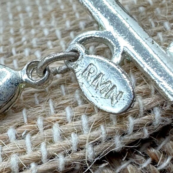 Vintage Faux Pearl Necklace Bridal Formal Flower CZ Pendant Classic Elegance - Picture 4 of 7